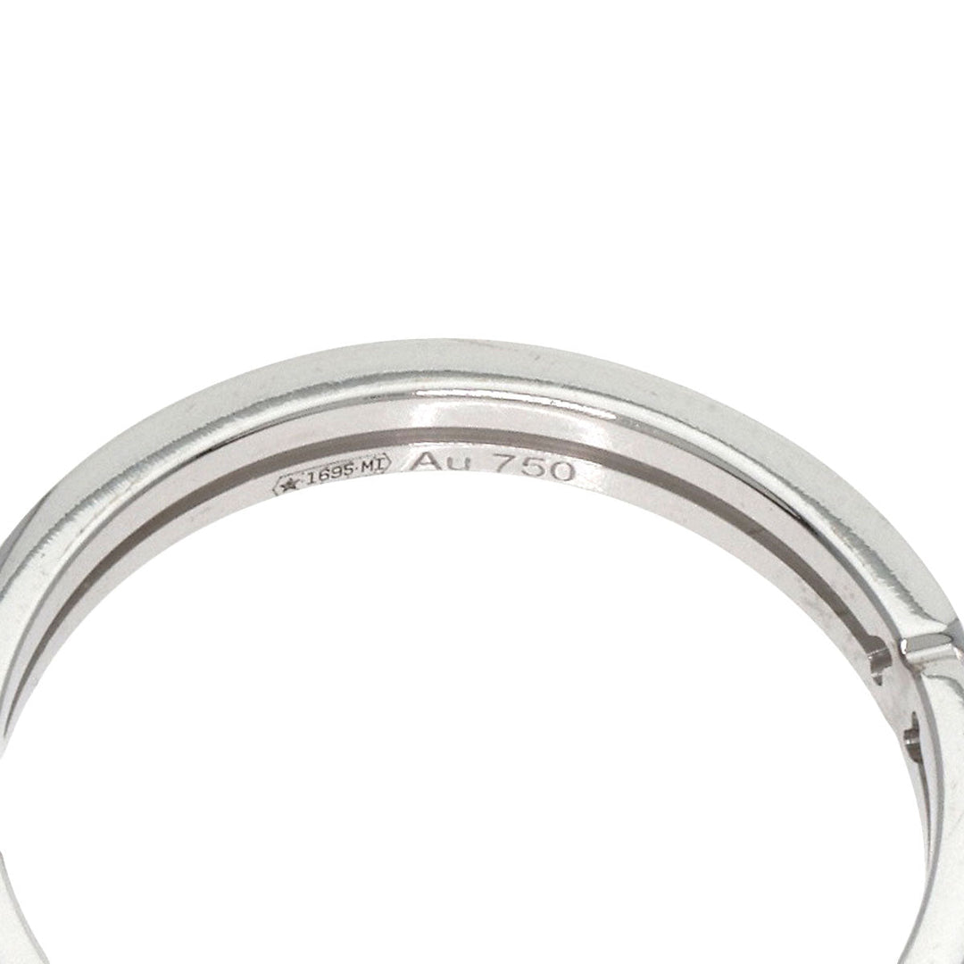 GUCCI Ring K18WG Silver Infinity 0.1" #8 Women Used Authentic