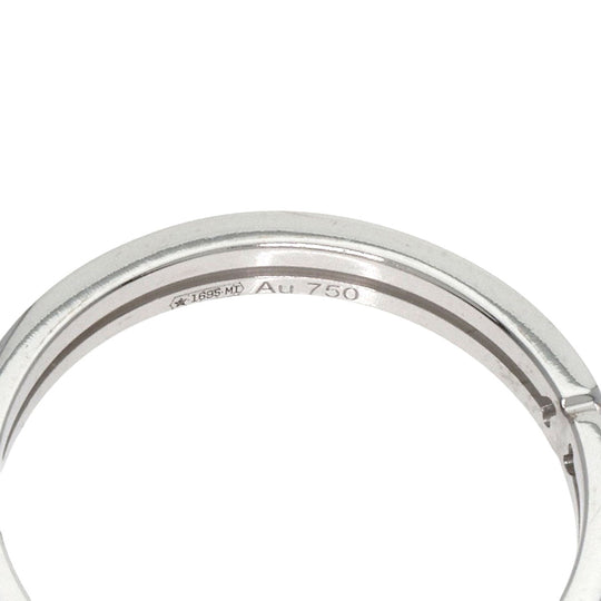 GUCCI Ring K18WG Silver Infinity 0.1" #8 Women Used Authentic