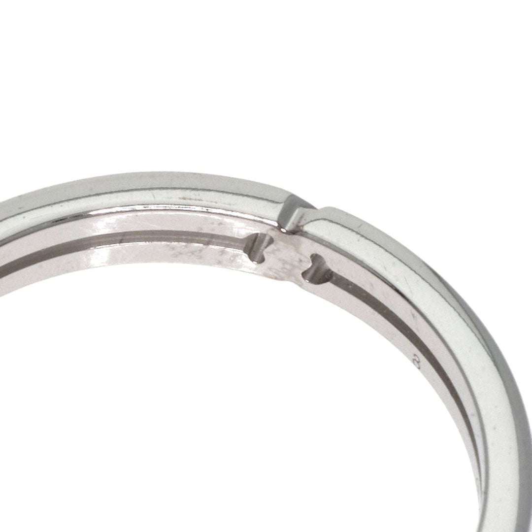 GUCCI Ring K18WG Silver Infinity 0.1" #8 Women Used Authentic