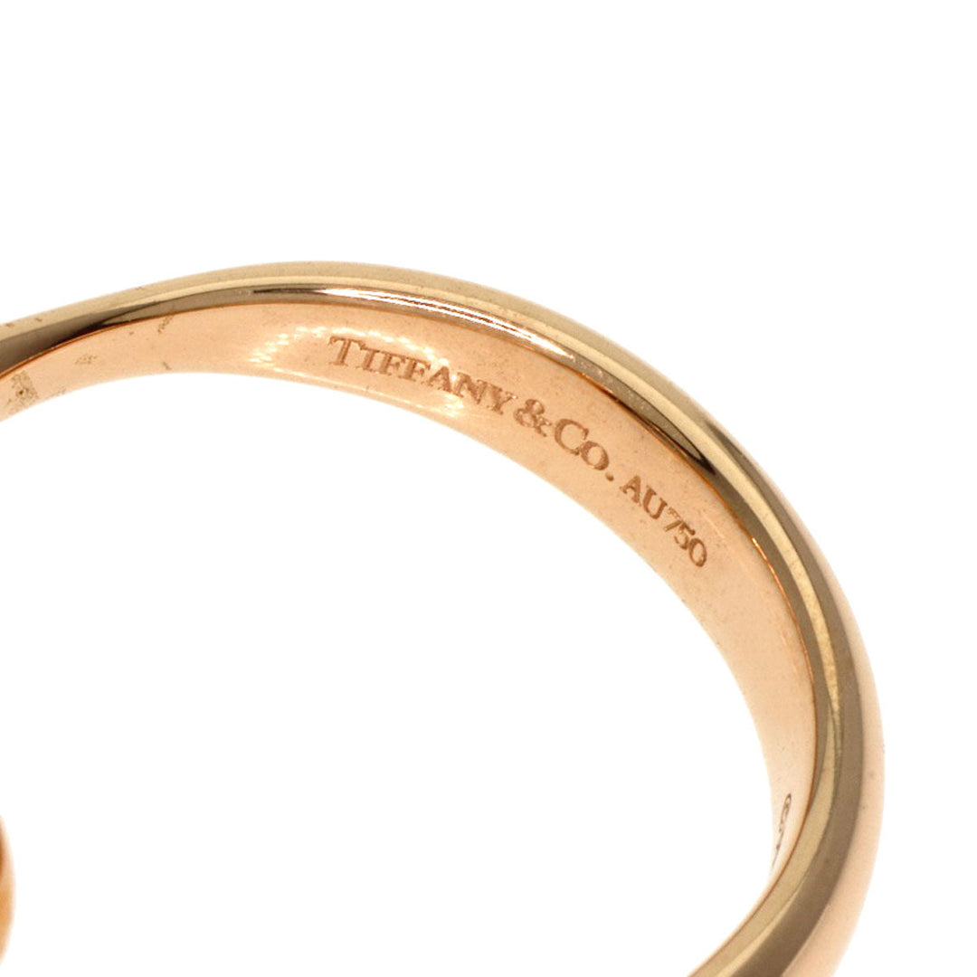 TIFFANY&Co. Ring 18K Pink Gold gold Open heart Women Used Authentic
