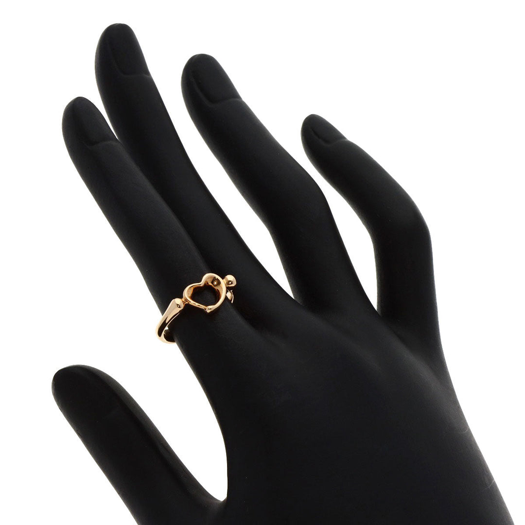 TIFFANY&Co. Ring 18K Pink Gold gold Open heart Women Used Authentic