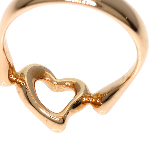 TIFFANY&Co. Ring 18K Pink Gold gold Open heart Women Used Authentic