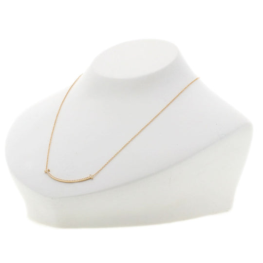 TIFFANY&Co. Necklace 18K Pink Gold gold TƒXƒ}ƒCƒ‹ ƒXƒ‚�[ƒ‹ Diamond Women Used Authentic
