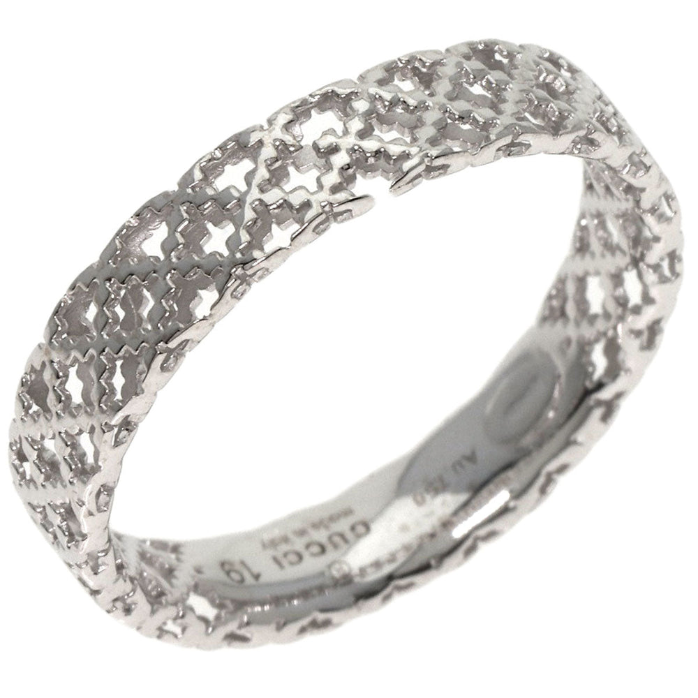 GUCCI Ring K18WG Silver Diamantissima #19