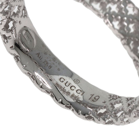 GUCCI Ring K18WG Silver Diamantissima #19
