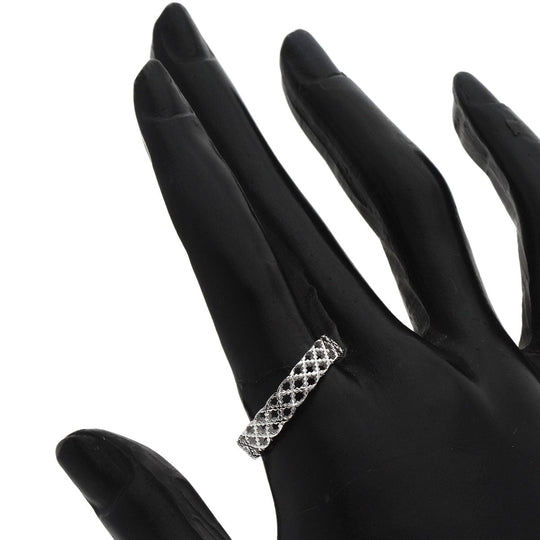 GUCCI Ring K18WG Silver Diamantissima #19