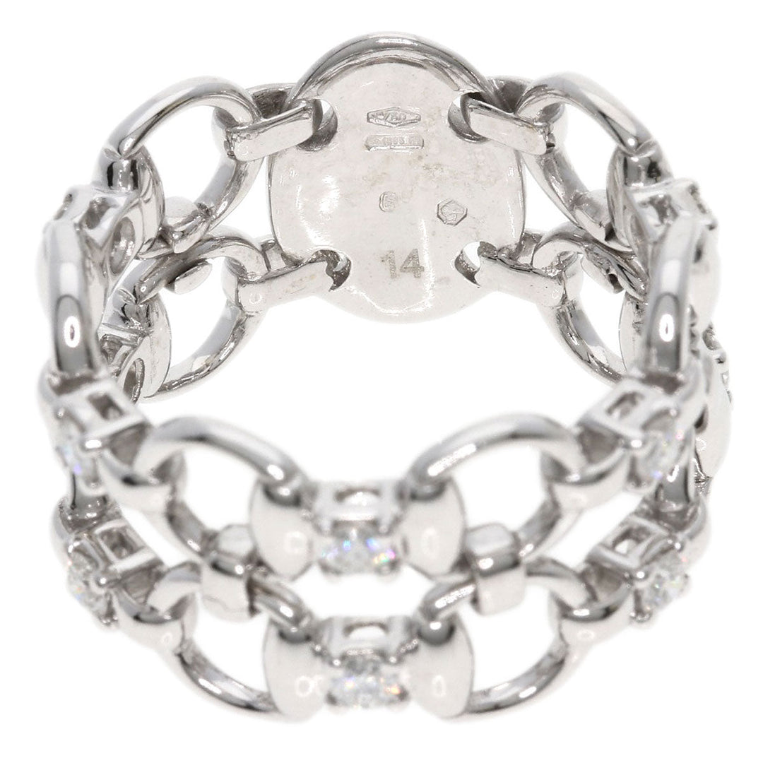 GUCCI Ring K18WG Silver Diamond #14