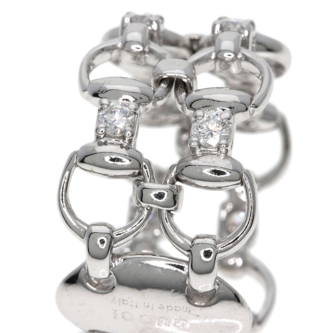 GUCCI Ring K18WG Silver Diamond #14