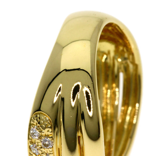 CELINE Ring 18K Yellow Gold gold Diamond Inner Stone Ruby Women Used Authentic