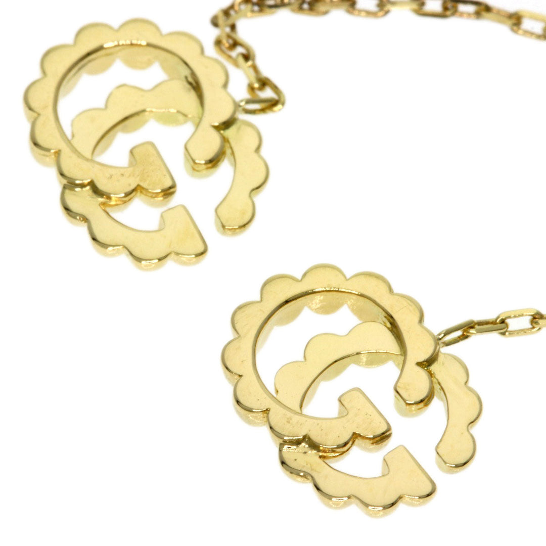 GUCCI Pierce 18K Yellow Gold gold Multi-stone Double G