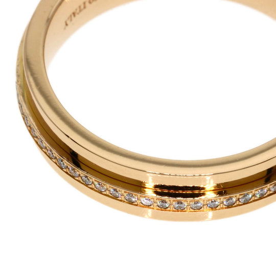 TIFFANY&Co. Ring 18K Pink Gold gold T narrow diamond Women Used Authentic