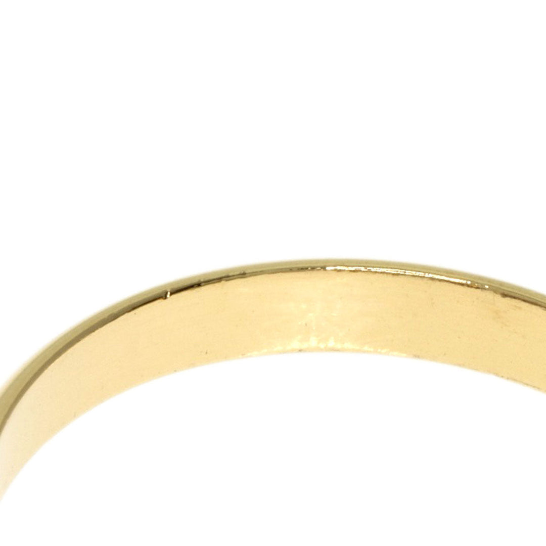 CARTIER Ring K18YG , K18WG Silver 2-row double #48 Women Used Authentic