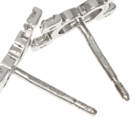 GUCCI Pierce K18WG Silver GG logo diamond