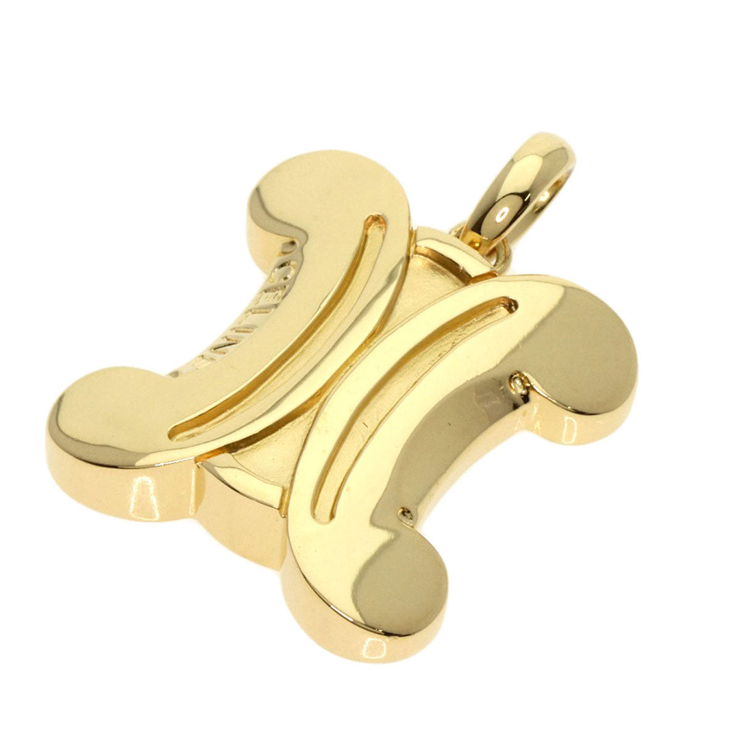 CELINE Pendant top 18K Yellow Gold gold Macadam TOP Women Used Authentic