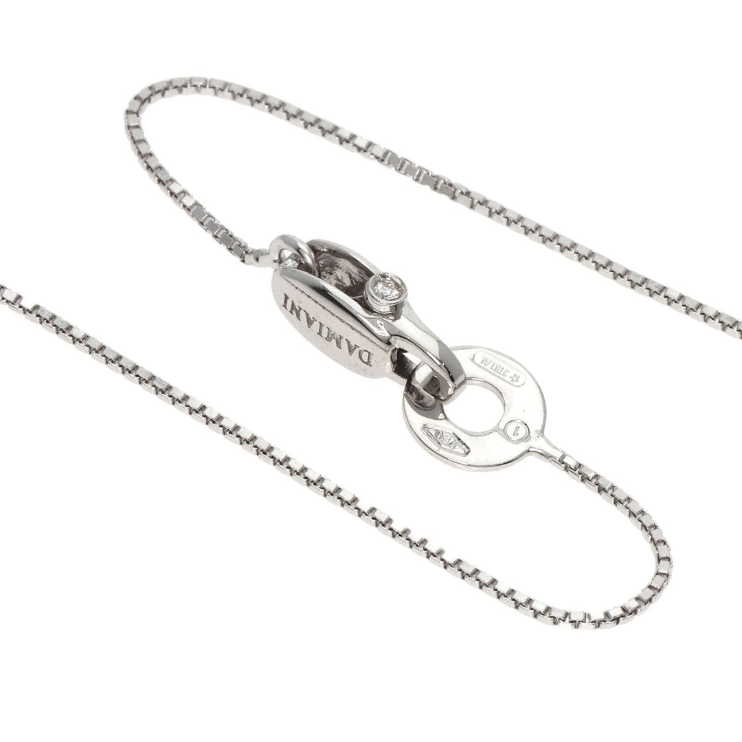 Damiani Necklace K18WG Silver diamond Women Used Authentic