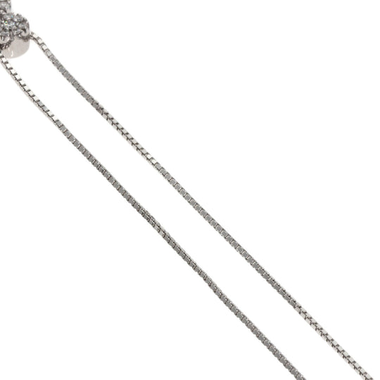 Damiani Necklace K18WG Silver diamond Women Used Authentic