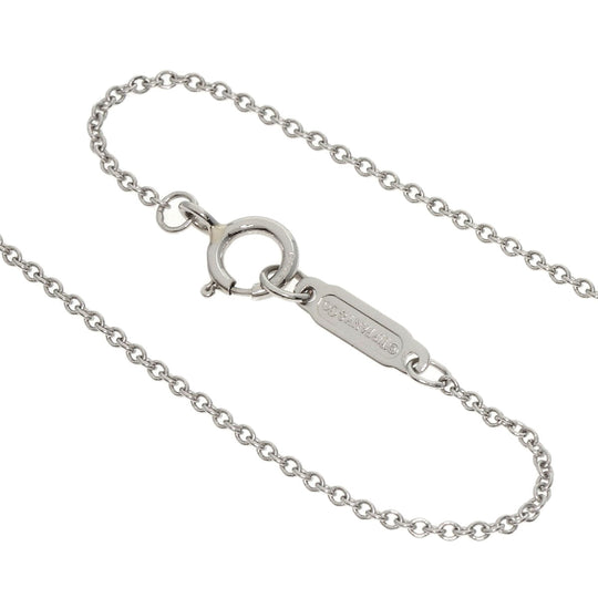 TIFFANY&Co. Necklace PT950 Silver Horseshoe diamond