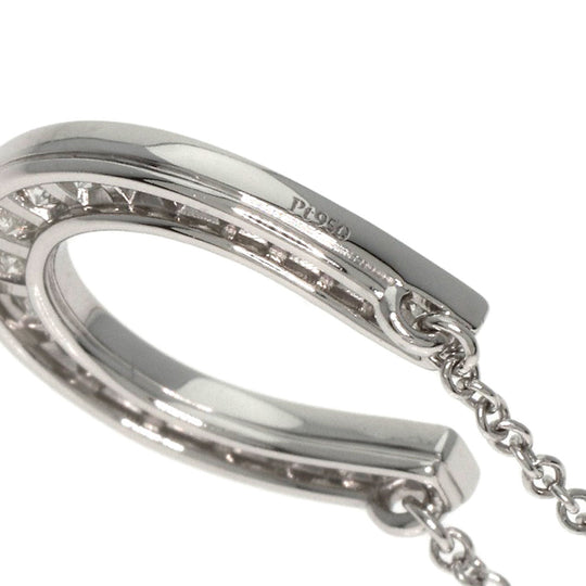 TIFFANY&Co. Necklace PT950 Silver Horseshoe diamond