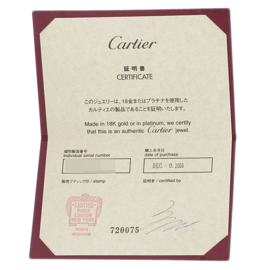 CARTIER Ring K18WG Silver Mini love ring full diamond #46 Women Used Authentic