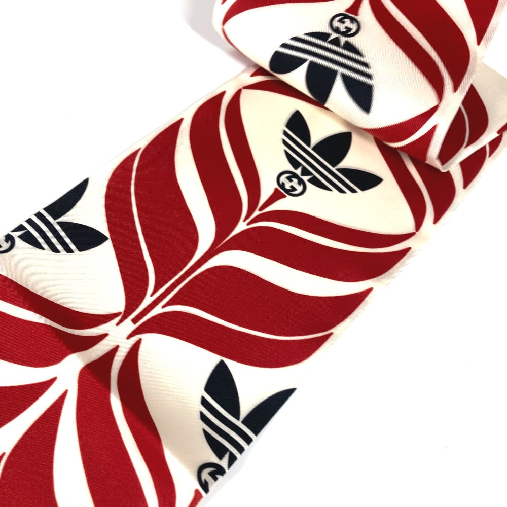 GUCCI scarf 716089 silk Navy bandeau scarf Adidas adidas collaboration