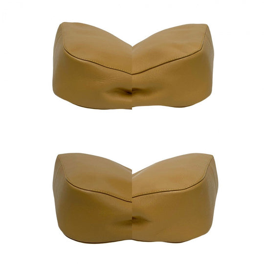 GUCCI Handbag leather beige Bamboo