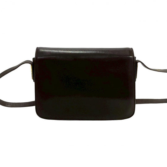 GUCCI Shoulder Bag leather Brown