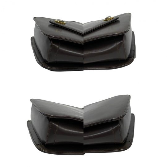 GUCCI Shoulder Bag leather Brown