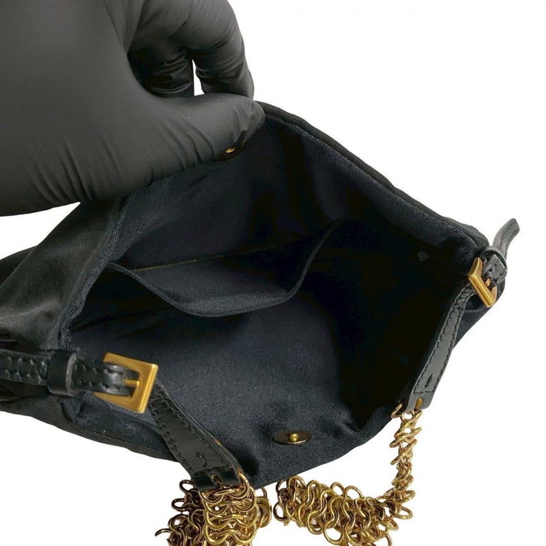 PRADA Tote Bag leather black