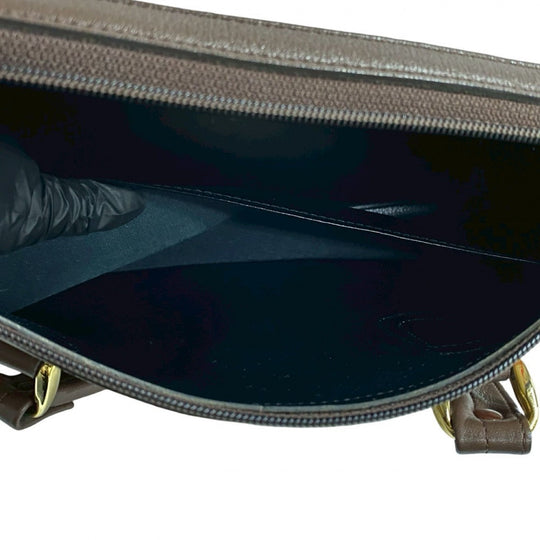 BURBERRY Mini Boston Duffel bag leather Brown shadow horse Nova Check