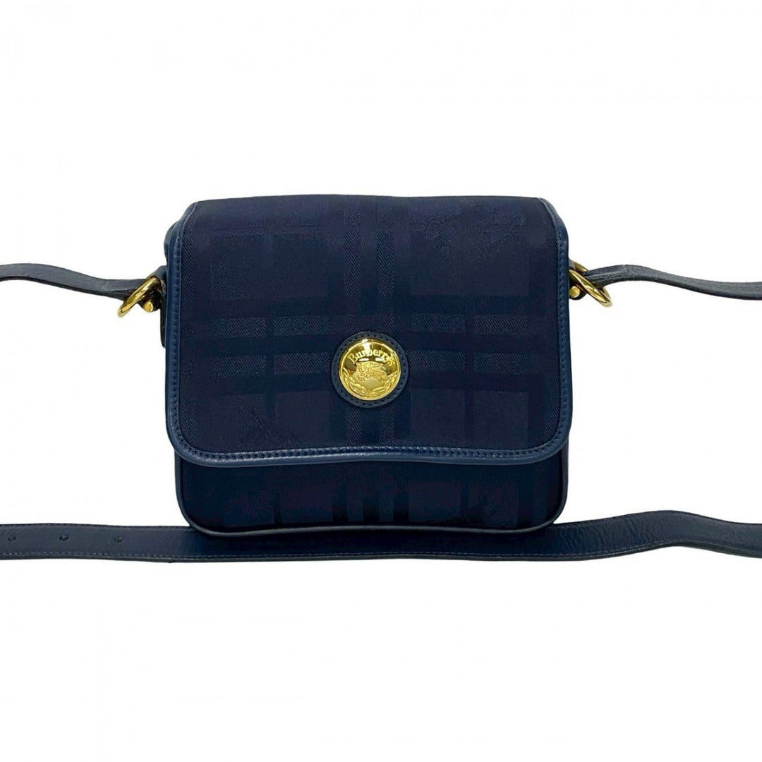 BURBERRY Shoulder Bag leather Navy