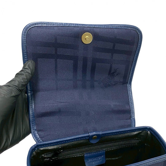 BURBERRY Shoulder Bag leather Navy