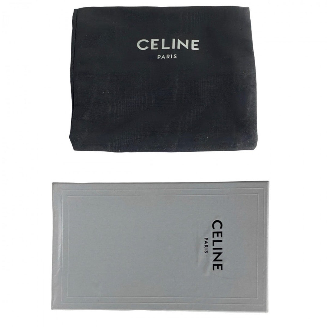 CELINE Shoulder Bag leather white Vertical hippopotamus