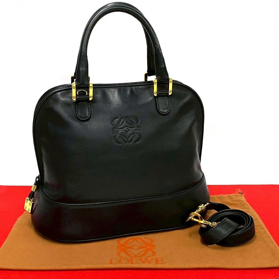 LOEWE Shoulder Bag leather black