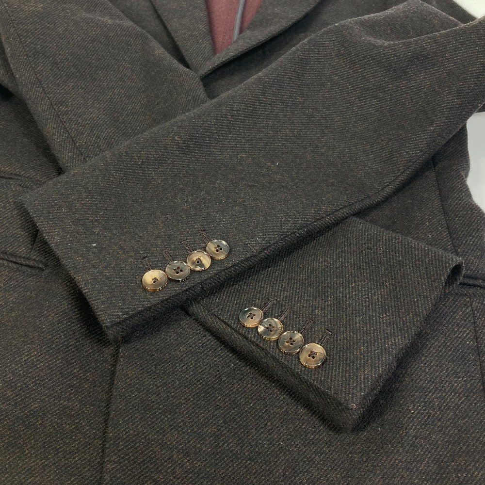 GUCCI Jacket wool Brown apparel tailored mens 48     Used Authentic