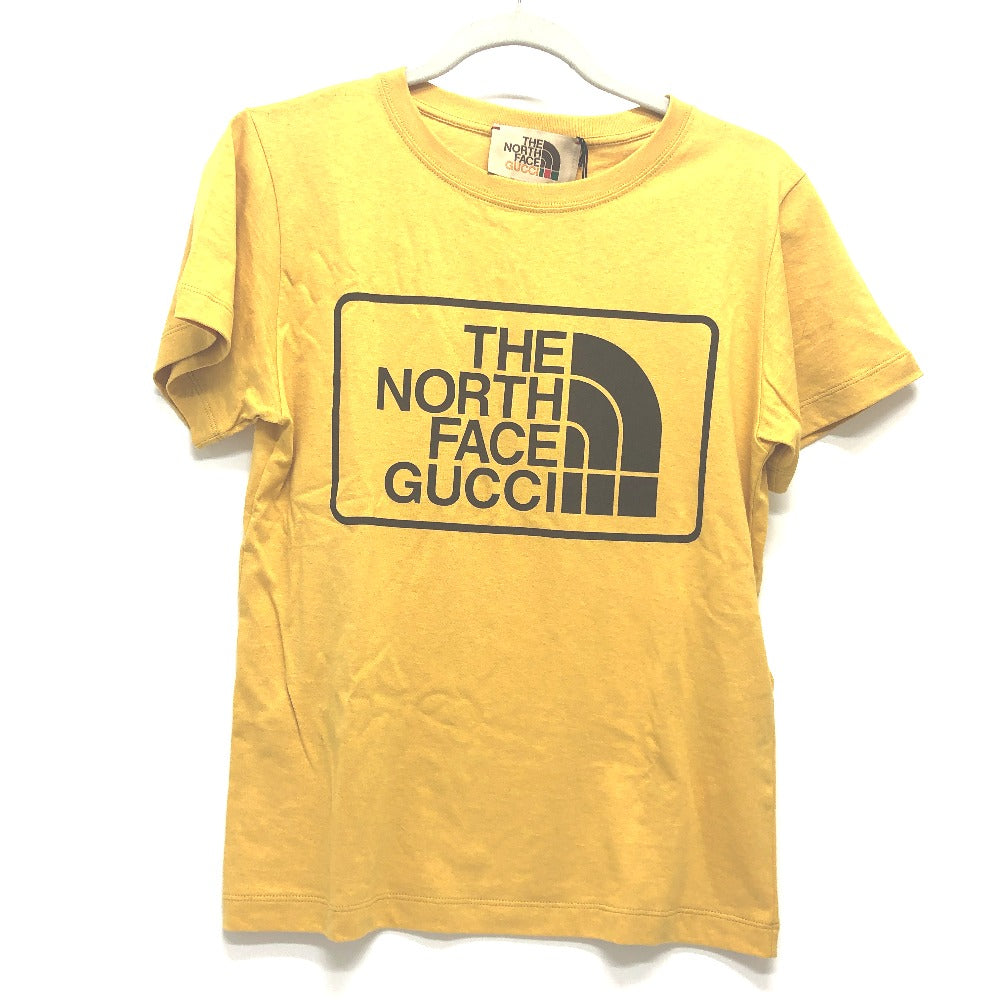 GUCCI Short sleeve T-shirt 616036 cotton yellow The north face collaboration THE NORTH FACE Collaboration Women XS Used Authentic