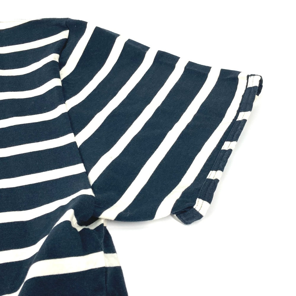 GUCCI Short sleeve T-shirt 574931 cotton Navy border mens S Used Authentic