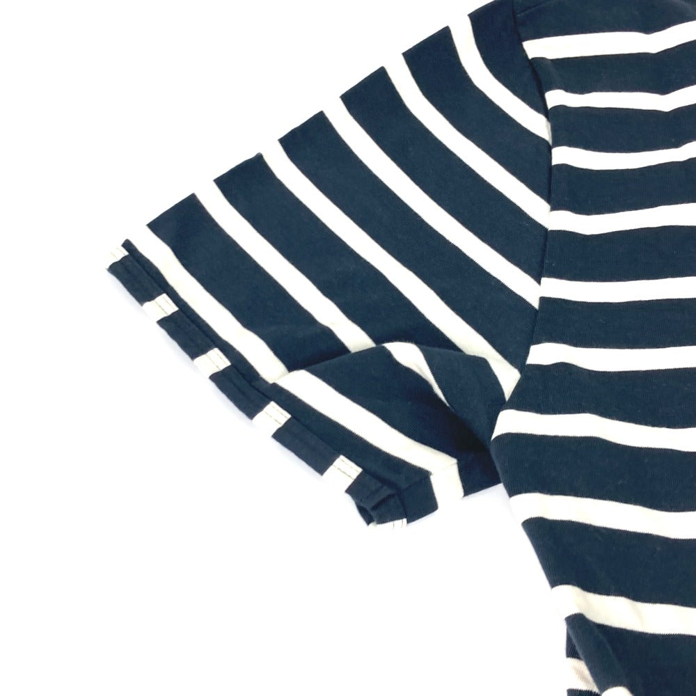 GUCCI Short sleeve T-shirt 574931 cotton Navy border mens S Used Authentic