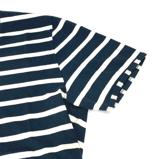 GUCCI Short sleeve T-shirt 574931 cotton Navy border mens S Used Authentic