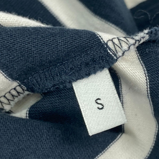 GUCCI Short sleeve T-shirt 574931 cotton Navy border mens S Used Authentic