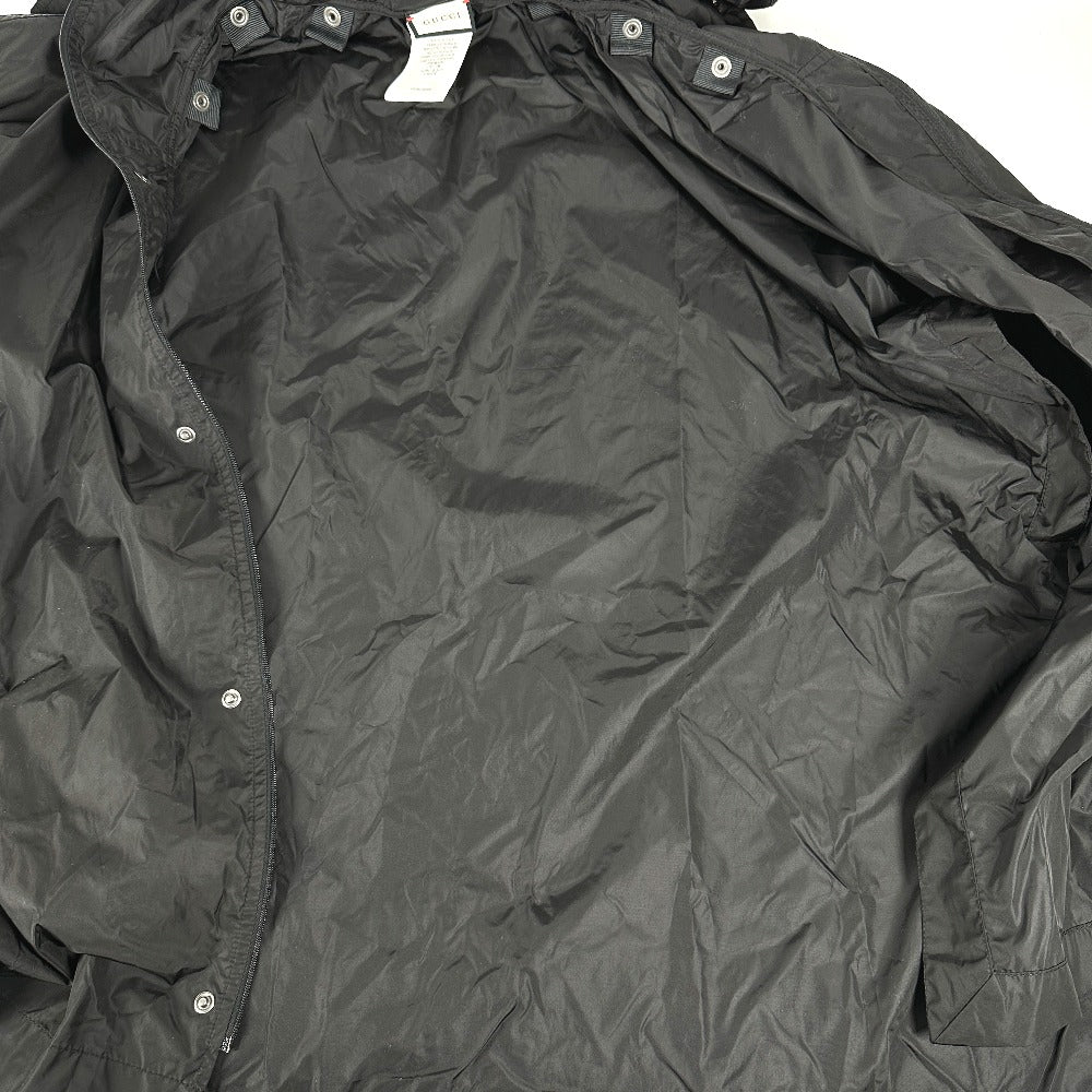 GUCCI poncho 626382 polyamide black Hoodie logo Women M Used Authentic