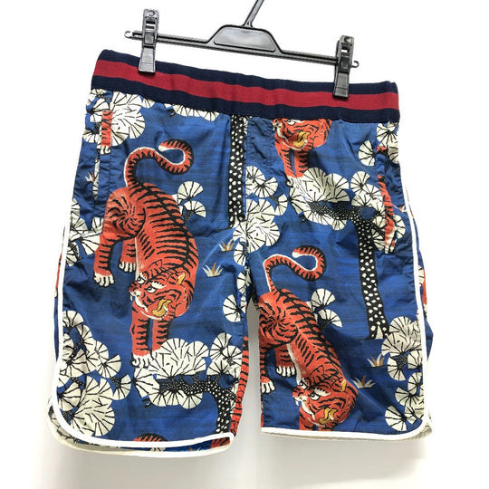 GUCCI setup 451777 Nylon blue Bengal Tiger Nylon mens 44 48 Used Authentic