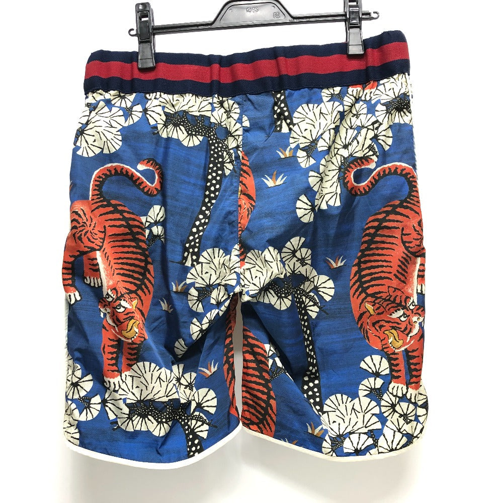 GUCCI setup 451777 Nylon blue Bengal Tiger Nylon mens 44 48 Used Authentic