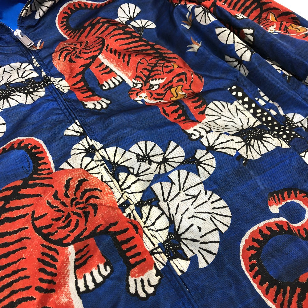GUCCI setup 451777 Nylon blue Bengal Tiger Nylon mens 44 48 Used Authentic