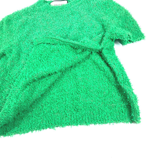 GUCCI Short sleeve T-shirt cotton green GG XS