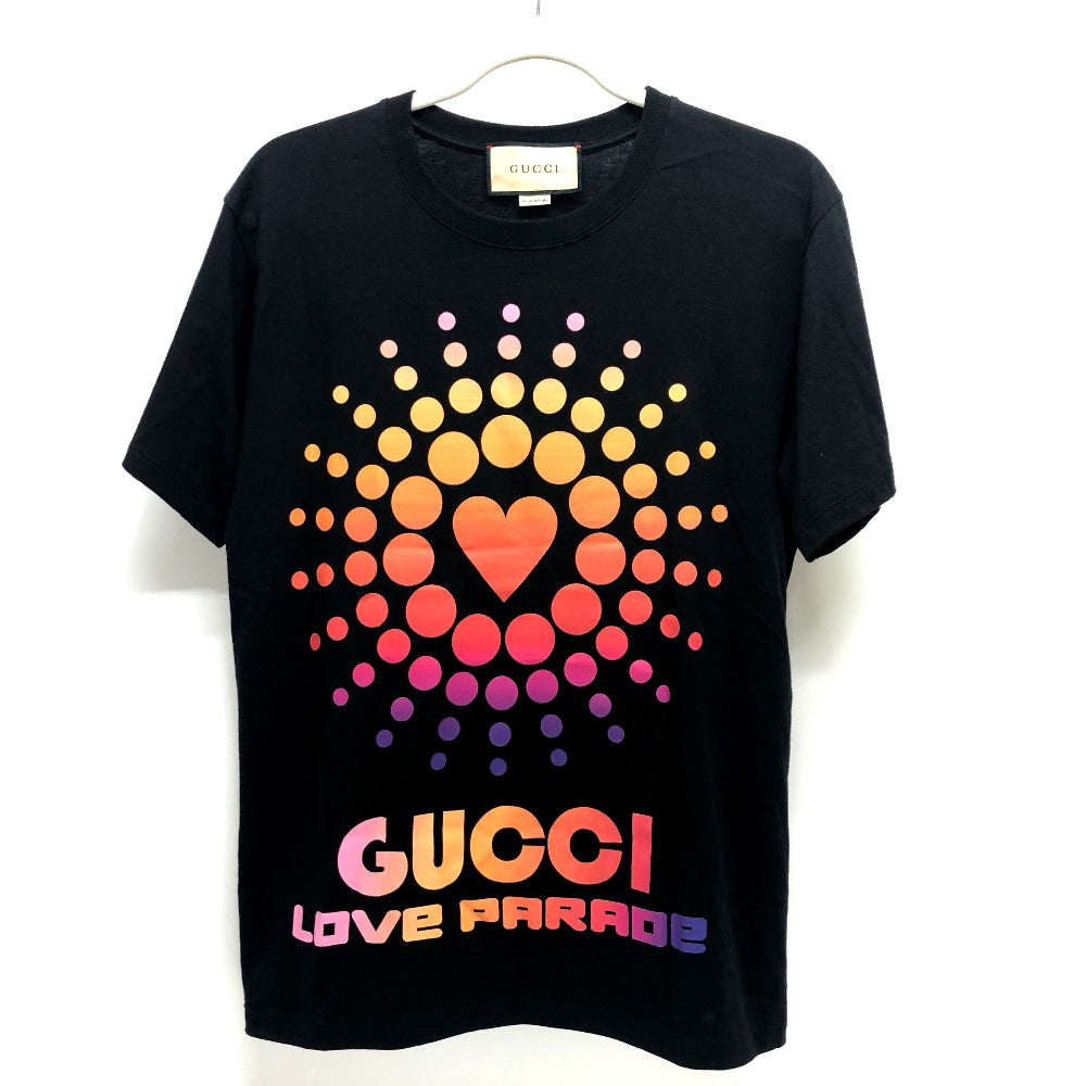 GUCCI Short sleeve T-shirt cotton black Heart dot XS