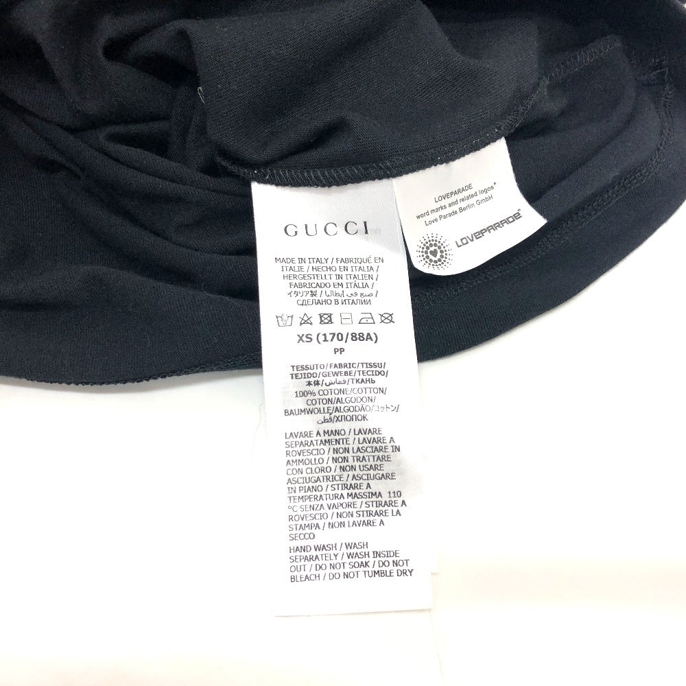 GUCCI Short sleeve T-shirt cotton black Heart dot XS