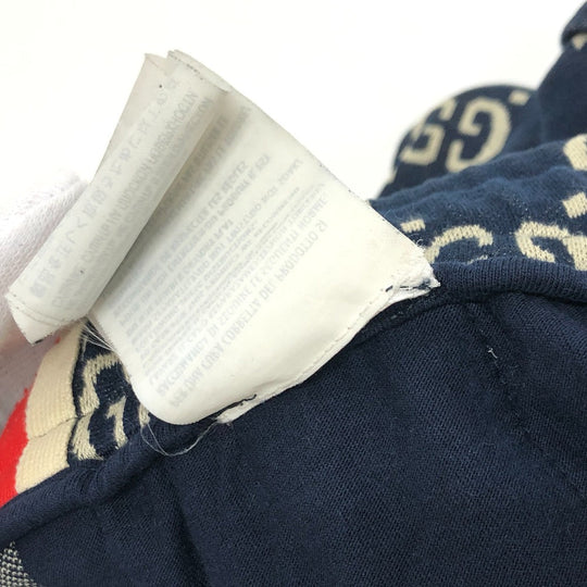 GUCCI Pants 496920 cotton Navy GG Jacquard All-Over Print Truck mens ‚l Used Authentic