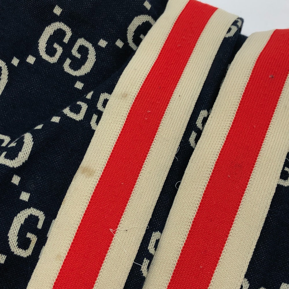 GUCCI Pants 496920 cotton Navy GG Jacquard All-Over Print Truck mens ‚l Used Authentic