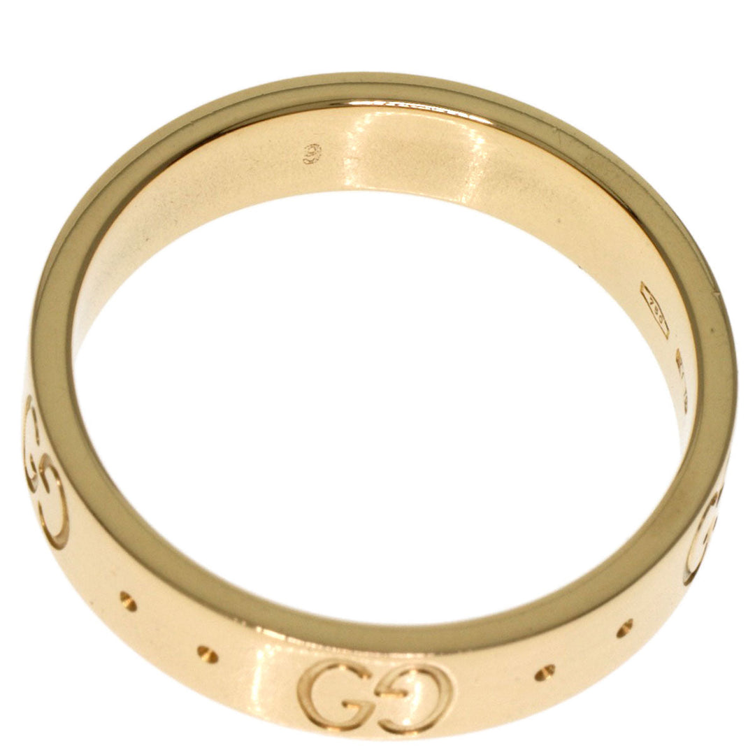 GUCCI Ring 18K Yellow Gold gold Icon # 9 Women Used Authentic