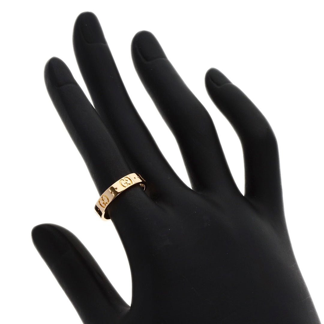 GUCCI Ring 18K Pink Gold gold icon Women Used Authentic